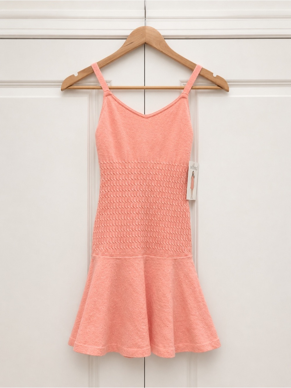 NWT TRUCE Girls Pink Smocked Bodice Tank Dress